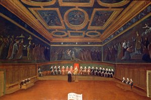 La salle du Conseil des Dix, Palais des Doges, Venise